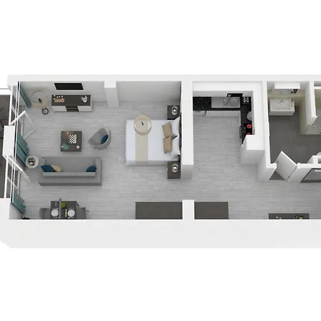 Oberdeck Mit Westbalkon 아파트 *